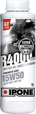 Ipone R4000 RS Synthetic 15W-50 4-Stroke Motorcycle Motor Oil 1lt