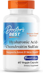 Doctor's Best Hyaluronic Acid + Chondroitin Sulfate με Biocell C 60 κάψουλες Doctor's Best Hyaluronic Acid + Chondroitin Sulfate με Biocell C 60 κάψουλες