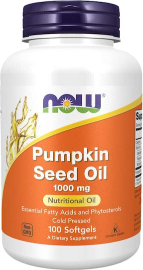 Now Foods Tincture Pumpkin Seed Oil 1000mg 100 Softgels