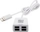 Ldnio DL-H3 Hub 4 Θυρών USB 2.0 με σύνδεση USB-A Λευκό