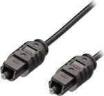 MediaRange Cablu Audio Optic TOS masculin - TOS masculin Negru 1.5m (MRCS133)