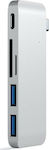 Satechi USB 3.0 Hub 3 Θυρών με σύνδεση USB-C & Θύρα Φόρτισης Γκρι