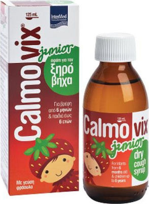Intermed Calmovix Junior Syrup for Dry Cough Strawberry 125ml
