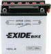 Exide Conventional Отворен тип Мотоциклетна батерия YB5L-B 65Спецификация с капацитет 5Ах