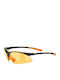 Uvex Sportstyle 223 Ανδρικά Γυαλιά Ηλίου με Μαύρο Κοκκάλινο Σκελετό και Πορτοκαλί Φακό S5309822212