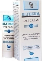 Olyderm Base 10 24ωρη Κρέμα Προσώπου για Ενυδάτωση & Αντιγήρανση με Aloe Vera 50ml