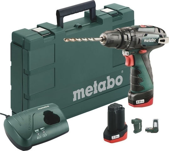 Metabo PowerMaxx SB Basic Set Κρουστικό Δραπανοκατσάβιδο Μπαταρίας 10.8V 2x2Ah