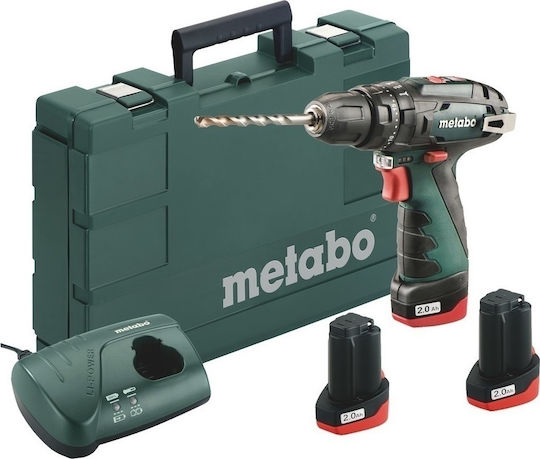 Metabo Powermaxx SB Basic Set Șurubelniță Cu Percuție Mașină De Găurit Cu Baterie 10.8V 3x2Ah