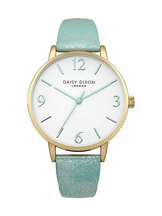 Daisy Dixon Rosie Uhr mit Blau Lederarmband