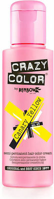 Crazy Color Semi-Permanent Temporary Dye 49 Canary Yellow 100ml