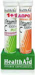 Health Aid Vitamin C 1000mg Plus Echinacea Vitamin für Energie & das Immunsystem 1000mg Orange 40 Registerkarten