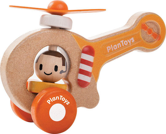 Plan Toys Vehicle Helicopter made of Wood for 12++ Months