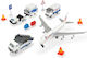 Dickie Set Aeroport 13buc Avionaș pentru 3+ ani+ Ani