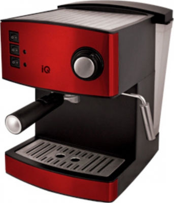 IQ Mașină de cafea espresso 850W Presiune 15bar Roșu
