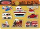 Ξύλινο Παιδικό Puzzle Σφηνώματα Sound Vehicles 8pcs Melissa & Doug