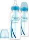 Dr. Brown's Plastic Bottle Set Options+ Narrow Neck Anti-Colic with Silicone Nipple for 0+, 0+ m, months Light blue 250ml 2pcs