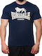 Lonsdale Αθλητικό Ανδρικό T-shirt Navy Μπλε με Λογότυπο