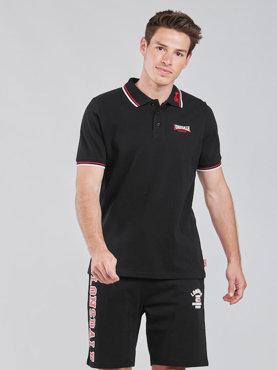 Lion Polo Short Sleeve T-shirt Black