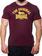 Lonsdale Original T-shirt Bărbătesc cu Mânecă Scurtă Oxblood