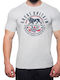 Lonsdale Shoreham Grey Men's Short Sleeve T-shirt Gray