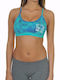 162-908024 Femei Atletic Sutien sport Turcoaz 162-908024-00698
