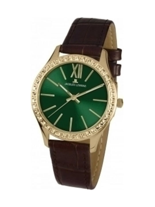 Jacques Lemans Rome Watch with Brown Leather Strap