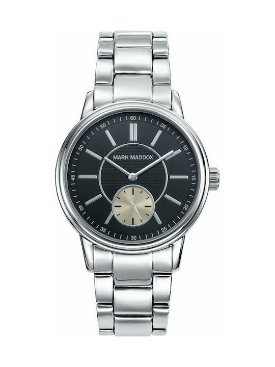 Mark Maddox Watch Battery with Silver Metal Bracelet HM0010-57