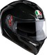 AGV K-5 S Mono - Black Κράνος Μηχανής Full Face 1390gr με Pinlock και Sunvisor