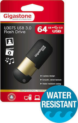 Gigastone U307S Professional Series 64GB USB 3.0 Stick Negru