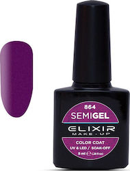 Elixir Semi Gel Semi-Permanent Nail Polish 864 ...
