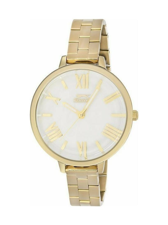 Slazenger SugarFree Uhr mit Gold Metallarmband