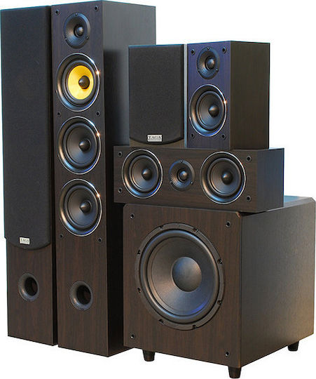Taga Harmony Heimkino-Lautsprecherset 5.1 TAV-506 V.2 Sub 10 120W Schwarz