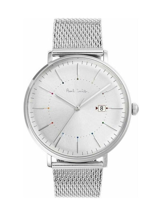 Paul Smith Track Watch with Silver / Silver Metal Bracelet