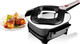 Tischplatte Elektrischer Grill 475W Edelstahl mit Deckel 37x44cm