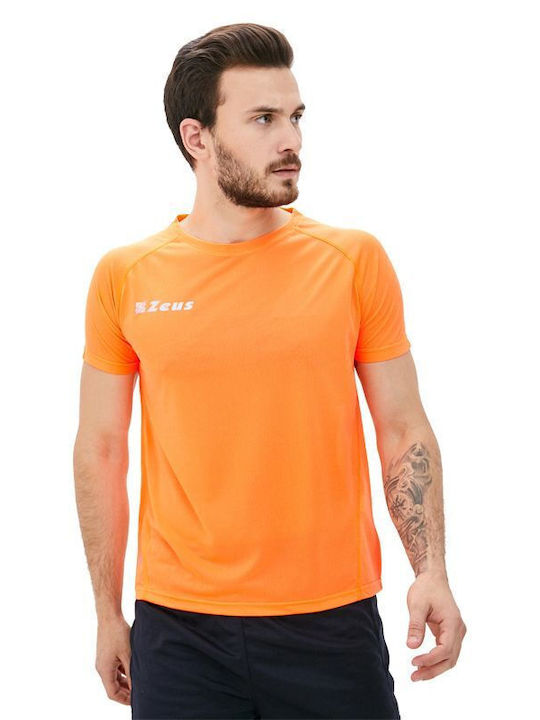 Zeus Maglia Fit Athletic Short Sleeve T-shirt O...