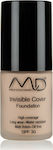 MD Professionnel Invisible Cover Mini Machiaj lichid SPF30 02 Bej cald 15ml