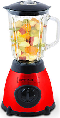 Royalty Line SME-600.6 Blender cu Cana de sticlă 1.5lt 600W Roșu