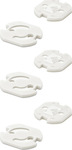 Inofix Outlet Cover Protectors with Sticker made of Plastic in White Color 4pcs