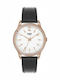 Henry London Richmont Γυναικείο Ρολόι 39mm Μπαταρίας με Μαύρο Δερμάτινο Λουράκι