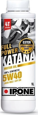 Ipone Full Power Katana Synthetic Motorcycle Oil for Four-Stroke Engines 5W-40 1lt