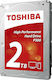Toshiba P300 2TB HDD Σκληρός Δίσκος 3.5" SATA III 7200rpm με 64MB Cache για Desktop HDWD120UZSVA
