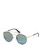 Web Men's Sunglasses with Silver Metal Frame and Blue Lens WE0188 15X