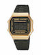 Casio Vintage Iconic Digital Men's Watch 36.3mm Battery with Black Metal Bracelet