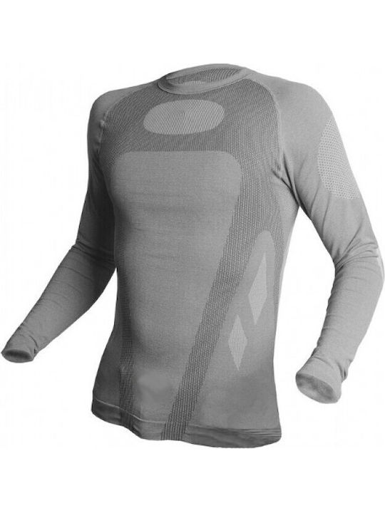 Hi-Tec Herman Grey Herren Thermo Langarmshirt Gray