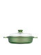 Risoli Dr.Green Shallow Pot made of Cast Aluminum 24cm