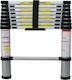 Telescopic Ladder Aluminum 10 of Steps with Maximum Height 2.9m TL29