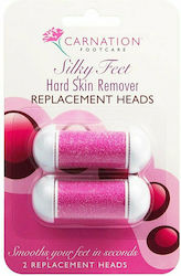 Carnation Silky Feet Hard Skin Remover Two Replacement Heads Ανταλλακτικό