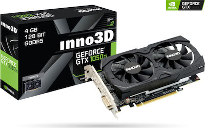 Inno 3D GeForce GTX 1050 Ti 4GB GDDR5 Twin X2 Carte Grafică