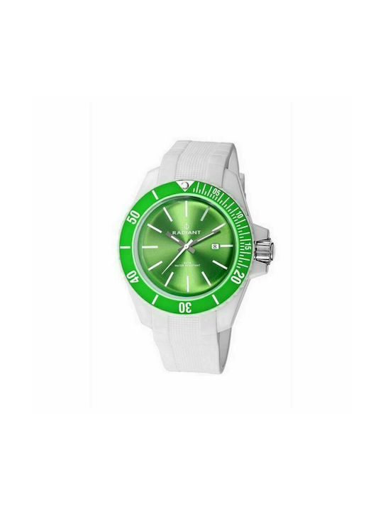 Radiant Watch Battery with White Rubber Strap RA166608