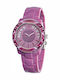 Miss Sixty Damen Uhr mit Lila Kautschukarmband